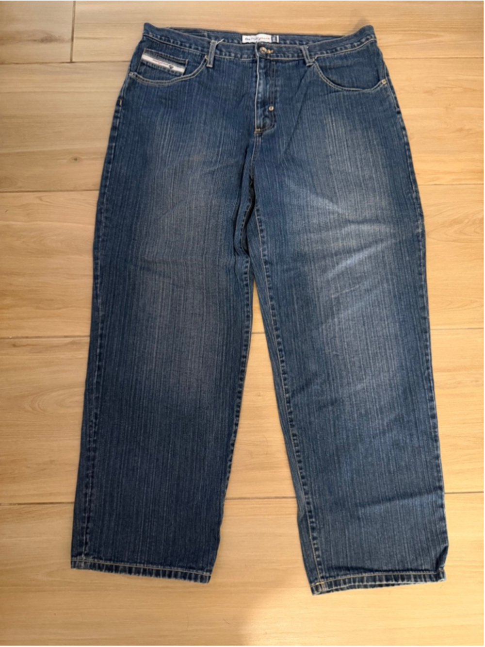 NEW PACO Vintage Relaxed fit baggy skate Blue Jeans 42/31 - Picture 2 of 2